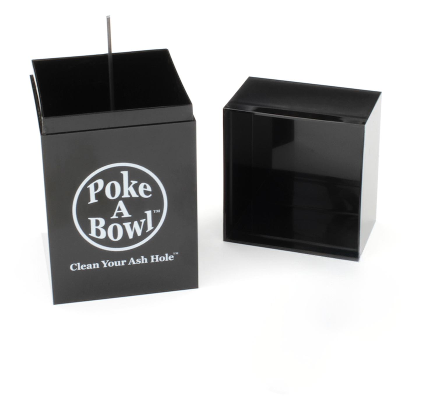 Poke A Bowl Box Ashtray compact design with removable lid and debowler tool