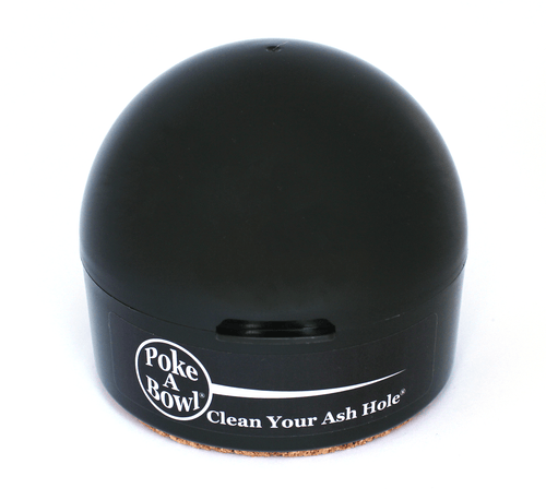 Poke A Bowl Dome Ashtray closed showing cork non-slip bottom